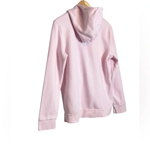 Adidas Two Tone Logo Hoodie Large Long Sleeve Kangaroo Pocket Soft Inside EUC - Picture 5 of 8